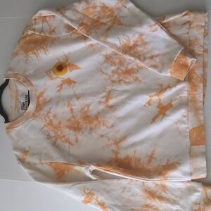 Van Gogh Immersive experience Sweatshirt. Sunflower/tye dye orange/white XXL